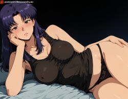 katsuragi misato from neon genesis evangelion by squeeshyai