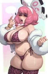 1girls 2026 ahe_gao ass_bigger_than_head big_ass bikini bikini_bottom bikini_top blowjob_gesture breasts breasts_bigger_than_head breasts_out bubble_ass bubble_butt busty busty_female dialogue english_text eyelashes eyeshadow fat_ass fellatio_gesture female female_only fur_coat gesture giant_breasts gyaru hairband heart-shaped_pupils hi_res hips huge_ass huge_breasts huge_butt huge_thighs klara_(pokemon) leopard_print leopard_print_bikini leopard_print_thighhighs light-skinned_female light_skin massive_ass massive_thighs moaning mole mole_on_breast mole_under_mouth nail_polish narrowed_eyes naughty_face nintendo open_mouth painted_nails pink_hair pink_lipstick pink_nails pokemon pokemon_ss pokemon_ss_isle_of_armor purple_eyes rinkegato rizdraws shorter_than_10_seconds side-tie_bikini skindentation sound swimsuit tagme talking_to_viewer tallfreezie thick_ass thick_legs thick_thighs thigh_squish thighhighs thighs thunder_thighs thunderthighs tits_bigger_than_head tits_out tongue tongue_out video voice voice_acted voluptuous_female wide_hips wide_thighs