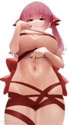 1girls 2d 2d_(artwork) 2d_artwork ak4ci alternate_version_at_source alternate_version_available bare_arms bare_belly bare_hands bare_hips bare_legs bare_midriff bare_navel bare_skin bare_thighs belly belly_button big_breasts breasts busty busty_female busty_girl closed_mouth_smile curvaceous curvaceous_body curvaceous_female curvaceous_figure curvaceous_hips curvy curvy_body curvy_female curvy_figure curvy_hips digital digital_art digital_drawing digital_drawing_(artwork) digital_media digital_media_(artwork) elbows embarrassed embarrassed_exposed_female embarrassed_expression embarrassed_female embarrassed_nude_female exposed_arms exposed_belly exposed_hips exposed_legs exposed_midriff exposed_navel exposed_skin exposed_thighs eyebrows_visible_through_hair female female_focus female_only fingernails fingers groin hair_between_eyes hair_ribbon hair_tie hand_on_belly hand_on_own_belly hand_on_own_stomach hand_on_stomach high_resolution highres hololive hourglass_figure houshou_marine huge_boobs huge_breasts inframammary_fold inguinal_crease inguinal_ligament large_boobs large_breasts lean_figure legs_closed legs_together light_smile long_hair looking_at_viewer looking_down looking_down_at_viewer midriff more_at_source narrow_waist navel nervous nervous_expression nervous_face nervous_female nervous_smile plump_breasts red-eyed_female red-haired_female red_eyes red_hair red_hair_ribbon red_hair_tie red_ribbon ribbon ribbon_bondage saliva saliva_on_belly saliva_on_stomach saliva_trail salivating shiny_belly shiny_skin shy shy_expression shy_female shy_girl shy_smile simple_background slender_body slender_waist slim_waist smile smiley_face smiling smiling_at_viewer solo standing thick_thighs thighs thighs_together twintails twintails_(hairstyle) underboob upper_body virtual_youtuber vtuber vtuberfanart white_background wide_hips