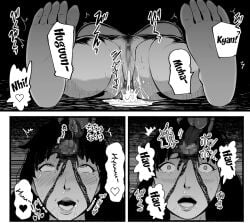 after_sex ahe_gao big_breasts black_hair brain brain_drain brain_eater breasts censored dark-skinned_female dark_hair dark_skin feet_up female female_focus female_only happy happy_trance huge_boobs huge_breasts implied_sex insects lobotomy long_hair messy_hair naked naked_female nice_tits nude nude_female open_mouth orgasm pixelated pleasure pleasure_face pleasured pussy pussy_focus sound_effects submissive submissive_female text text_bubble toes tongue tongue_out yoshitora