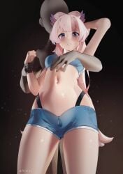 1boy 1boy1girl 1girls 2d 2d_(artwork) 2d_artwork ak4ci average_breasts bare_armpits bare_arms bare_belly bare_hands bare_legs bare_midriff bare_navel bare_skin bare_thighs belly belly_button black_background blush blush_face blushing_female breasts curvaceous curvaceous_body curvaceous_female curvaceous_figure curvaceous_hips curvaceous_thighs curvy curvy_body curvy_female curvy_figure curvy_hips curvy_thighs dark_background digital digital_art digital_drawing digital_drawing_(artwork) digital_media digital_media_(artwork) embarrassed embarrassed_expression embarrassed_female exposed_armpits exposed_arms exposed_belly exposed_legs exposed_midriff exposed_navel exposed_skin exposed_thighs female female_focus genshin_impact grabbing_from_behind groin hand_on_belly hand_on_own_belly hand_on_own_stomach hand_on_stomach high_resolution highres hourglass_figure lean_figure long_hair looking_at_viewer looking_down looking_down_at_viewer male medium_breasts midriff narrow_waist navel pink-haired_female pink_eyebrows pink_hair pink_hair_female purple-eyed_female purple_eyes sangonomiya_kokomi simple_background slender_body slender_waist slim_waist standing straight thick_thighs thigh_gap thighs upper_body wide_hips