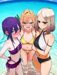 100_kanojo 1girls ai_generated female female_only green_eyes haraga_kurumi inda_karane kimi_no_koto_ga_dai_dai_dai_dai_daisuki_na_100-nin_no_kanojo lewd_expression meido_mai purple_hair short_hair the_100_girlfriends_who_really_really_really_really_really_love_you