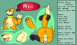 1boy 2019 after_oral alternate_color ambiguous_gender anal anus ass balls big_balls big_butt bodily_fluids buizel collar cuchu dialogue foreskin from_behind_(disambiguation) hi_res kaiser_(thiccvally) legendary_pokémon male mammal model_sheet mustela mustelid musteline nintendo open_mouth oral original_character otter pawpads penis perineum pokémon_(species) pokemon pokemon_dppt pokemon_sm presenting presenting_hindquarters raised_tail rear_view saliva silvally simple_background spanking text_box tongue uncut video_games wet