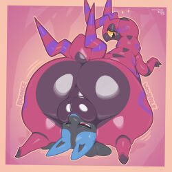 1:1 2026 2_horns anthro anthro_on_anthro anthrofied arthropod artist_name ass backsack balls big_balls big_butt black_balls black_body black_eyes black_perineum black_skin blue_body blue_skin border canid canine canis colored dated digital_drawing_(artwork) digital_media_(artwork) duo english_text erection face_fucking facesitting femboy foreskin frumples furry generation_4_pokemon generation_5_pokemon genital_raphe genitals glistening glistening_balls glistening_body glistening_butt glistening_eyes glistening_genitalia glistening_legs glistening_perineum glistening_skin glistening_thighs hi_res horn huge_balls huge_butt huge_thighs humanoid_genitalia humanoid_penis insects larger_anthro larger_male lucario lying male male/male mammal markings multicolored_body multicolored_skin nintendo nude on_back one_eye_closed onomatopoeia open_mouth outline penile penis perineum pink_background pokemon pokemon_(species) pokemorph pupils purple_markings raphe_(anatomy) rear_view red_eyes red_tail scolipede scrotal_raphe shaded signature simple_background sitting_on_another size_difference small_tail smaller_anthro smaller_male smile snout sound_effects tail tan_border tan_outline text thick_thighs tired_eyes two_tone_body two_tone_skin two_tone_tail white_sclera wide_hips wobble yellow_sclera
