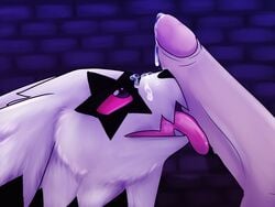 1boy 2019 4:3 ambiguous_gender barndog bodily_fluids cum erection feral galarian_zigzagoon genital_fluids hi_res human human_on_feral humanoid_penis interspecies licking male male_on_feral mammal night nintendo oral penis penis_lick pokémon_(species) poképhilia pokemon pokemon_ss tongue tongue_out video_games zigzagoon zoophilia