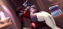 1futa 1girls 3d animal_genitalia animated bouncing_breasts dark-skinned_female dark-skinned_futa dark_skin draenei equine_penis eredar eredar_futa futanari hooves horn horsecock huge_cock interracial kaminakirei large_ass large_breasts lylly multiple_penises no_sound short_video shorter_than_30_seconds source_filmmaker stockings tagme tail thick_thighs thigh_sex thighs video world_of_warcraft