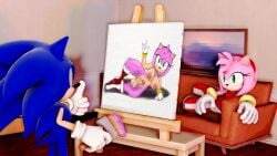 1female 1futa 1male 3d 3d_(artwork) amy_rose animal_ears animal_tail anthro areolae balls big_balls big_breasts big_penis black_nose blue_body blue_fur boots breasts brush clothed clothing drawing drawn dress erect_penis erection female female_focus fur furniture furry futa_only futanari gloves green_eyes hedgehog large_balls large_breasts large_penis looking_at_partner male mobian mobian_(species) mobian_hedgehog naked naked_futa nipples nude nude_futa nude_futanari paint paintbrush painting penis pink_body pink_fur pink_hair red_dress reference_image sega self_upload senna_source sfm sofa sonic_(series) sonic_the_hedgehog sonic_the_hedgehog_(series) source_filmmaker tail tan_body tan_fur thick_ass thick_hips thick_thighs