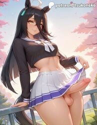1futa 2026 ai_assisted ai_generated anime artist_name bare_tree branch cherry_blossoms cock dick erection explicit futanari hi_res high_quality high_resolution highres large_penis long_hair manhattan_cafe_(umamusume) orange_sky patreon patreon_username penis petals pleated_skirt precum railing skirt sky smile solo stable_diffusion sunset testicles tsukoneko umamusume umamusume_pretty_derby uncensored veins veiny_penis watermark white_skirt window