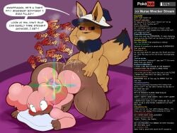 absurd_res ambiguous_gender ambiguous_penetrated anthro ass ass_up audino big_butt blush bodily_fluids butt_grab butt_jiggle butt_slap curvy_figure eevee english_text from_behind_position generation_1_pokemon generation_5_pokemon genital_fluids genitals hand_on_butt hi_res hot_dogging imminent_sex jiggling livestream looking_back male male/ambiguous male_(lore) male_penetrating male_penetrating_ambiguous mega_stone musk musk_clouds nintendo onomatopoeia penetration penis pokehub pokemon pokemon_(species) precum puff_(softestpuffss) sex slap small_but_hung softestpuffss sound_effects spanking stream_chat sweat text thick_thighs vein veiny_penis voluptuous wide_hips