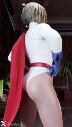 3d big_breasts blonde_hair blue_eyes breasts busty dawdle3d dc dc_comics female female_focus female_only hourglass_figure power_girl short_hair standing superman_(series) tagme wide_hips