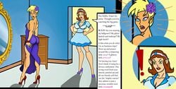 blackmail caught caught_in_the_act comic crossdressing dominant_female drawn_together emasculation embarrassed femboy feminization girly humiliated humiliation sissification sissy xandir_p._wifflebottom