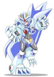 1girls armor armored_female blizzard_wolfang buti-yu capcom claws female female_only long_tail mega_man mega_man_x rule_63 tagme white_hair white_skin wolf_girl