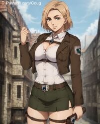 1girls ai_generated attack_on_titan cougwe hitch_dreyse shingeki_no_kyojin snk stable_diffusion