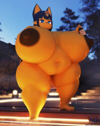 1girls 3d animal_crossing ankha anthro anthro_only bbw belly big_belly big_breasts bizzareraccoon breasts fat feline female huge_belly nintendo nipples obese overweight overweight_female