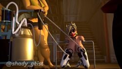 animated anthro_dominating_female anthro_dominating_human anthro_on_female anthro_on_human applejack_(mlp) ball_gag ballgagged barn blindfold blindfolded blindfolded_female bondage bound cow_print_thighhighs dominant_anthro dominant_futa ear_tag earth_pony friendship_is_magic futa_domination futa_on_female hucow interspecies interspecies_domination lactation mercy milking milking_breasts milking_machine moaning my_little_pony no_penetration overwatch overwatch_2 shady_geist submissive_female submissive_human tagme video