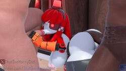 1girls 3d 3d_model ass big_ass big_breasts big_penis dark-skinned_male demoman_(team_fortress_2) erect_nipples erect_penis fellatio horny_female human_male humanoid_penis mimi_sentry mimi_sentry_(zzwz) multicolored_eyes nude_female nude_male outdoors outside red_hair red_team_(team_fortress_2) robot_arm robot_girl robot_humanoid sentry_(team_fortress_2) sentry_turret soldier_(team_fortress_2) source_filmmaker spitroast tagme team_fortress_2 tf2 thatonehornydood valve valve_(company) zzwz