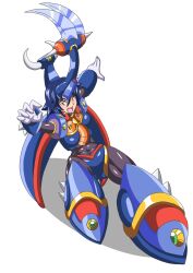 1girls beetle_girl buti-yu capcom dark_blue_hair female female_only gravity_beetle horn horns insect_girl mega_man mega_man_x rule_63 tagme white_skin