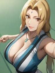 ai_generated anime argentina big_ass big_breasts big_butt bimbo blonde_hair female manga mature mature_female milf mommy naruto naruto_(series) naruto_shippuden rxnbx selfie tsunade