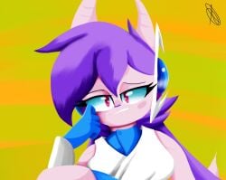 alan_dash anthro aquatic_dragon dragon female female_protagonist freedom_planet freedom_planet_2 looking_at_viewer sash_lilac video_games water_dragon