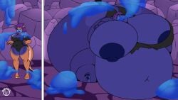 bbw big_ass big_breasts blueberry_inflation breasts bubble_butt cleavage female furry huge_ass huge_breasts inflation mad_n_evil nipples overweight slime_inflation ssbbw tagme thick_thighs weight_gain wide_hips