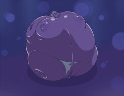 big_ass big_breasts blueberry blueberry_inflation inflation motoko_kusanagi wide_hips