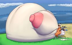 1boy 1girls absurd_res alternate_breast_size ambiguous_penetration anthro anthrofied areola balls belly ber00 big_balls big_belly big_breasts big_ears big_testicles black_fur blue_fur blush bodily_fluids breasts canine chubby closed_eyes cum cum_inflation cum_inside cum_splatter cumflation dusk_lycanroc eeveelution female female_penetrated from_behind_position genital_fluids hi_res huge_areolae huge_balls huge_breasts huge_nipples huge_testicles hybrid hyper hyper_balls hyper_belly hyper_breasts hyper_cum hyper_inflation hyper_testicles inflation larger_female leaking long_ears lycanroc male male_penetrating mammal nintendo open_mouth orange_fur orgasm original_character outdoors penetration perching_position pink_fur pokémon_(species) pokemon pokemon_(species) pokemon_gsc pokemon_usm pokemon_xy pokemorph ready_to_pop sex size_difference smaller_male sylveon tail testicles thick_thighs umbreon veins veiny_balls veiny_testicles video_games white_fur wide_hips