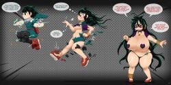 almost_naked brainwashing corruption deku female_deku gender_transformation genderswap_(mtf) goblinification green_hair heels identity_death izuku_midoriya jewlery long_hair massive_breasts memory_alteration mentalcrash minionization mook my_hero_academia pasties reality_warping red_eyes rule_63 sequence sharp_teeth short_hair shortstack shortstackification shrinking thick_thighs tiny_thong transformation