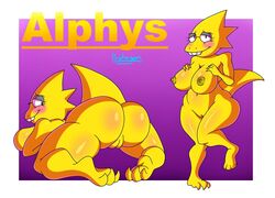 1girls 2d alphys anthro anthro_female anthro_only big_breasts blush breasts english_text eyewear female female_only glasses hand_on_breast hi_res humanoid humanoid_female humanoid_only kneeling lizard lizard_girl lizard_humanoid looking_at_viewer looking_back lying mammal nipples nude protagon pussy reptile reptile_humanoid scalie simple_background smile solo standing teeth text thick_thighs undertale undertale_(series) video_games wide_hips