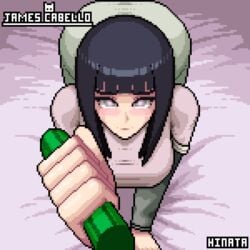 1boy 1girls 2d 2d_animation animated ass bbw bed bed_sheet bent_over big_ass blue_hair blush boruto:_naruto_next_generations breasts bubble_butt busty clothed clothing cucumber dialogue faceless_male fully_clothed handjob holding holding_object hyuuga_hinata james_cabello large_ass masturbation milf naruto naruto:_the_last naruto_(series) naruto_shippuden on_all_fours pixel_animation pixel_art pov pov_eye_contact purple_eyes seductive seductive_look text voluptuous