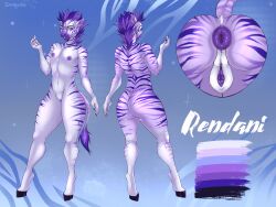 absurd_res andromorph animal_genitalia animal_pussy anthro anus ass big_butt biped cuntboy equid equine equine_pussy genitals hair hi_res hooves humanoid_hands intersex mammal markings model_sheet plains_zebra pose puffy_anus purple_anus purple_body purple_eyes purple_hair purple_pussy pussy quagga rendani smile smogville solo striped_body striped_markings striped_tail stripes tail_markings unguligrade_anthro unguligrade_legs zebra