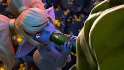 1boy 1girls 3d animated ass big_penis breasts deepthroat erection fellatio female large_breasts league_of_legends loop male no_sound nude oral penis poppy rexxcraft riot_games straight video yordle