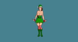 breasts cassie_(paladins) christmas neophite-byte paladins pixel_art