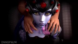 3d animated bathroom blue_skin bouncing_breasts cum_drip dnnsfw doggy_style no_sound overwatch purple_hair sex source_filmmaker tagme vagina vaginal_penetration visor video widowmaker yellow_eyes