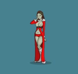 1girls 2d breasts female golem inara_(paladins) mineral_fauna mineral_humanoid neophite-byte paladins pixel_art rock_creature rock_humanoid solo stone_body stone_skin