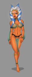 1girls ahsoka_tano alien_girl alternate_version_available barefoot belly_button belly_dancer blue_bra blue_loincloth blue_sleeves bra breasts cleavage clone_wars collar facepaint female female_only gold_collar green_eyes harem_outfit jedi jewelry lipstick loincloth medium_breasts midriff navel nipples nipples_visible_through_clothing orange_nipples orange_skin pinup pussy red_lips red_lipstick ring see-through see-through_bra see-through_loincloth slave slave_ahsoka slave_bikini slave_clothes slave_collar sleeves solo standing star_wars stomach sunsetriders7 the_clone_wars:_season_four togruta vulva warpaint zygerria