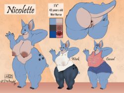 nidoqueen from nintendo by dizzyknight