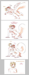 2019 anthro blush breast_grab breasts buckteeth clothing comic dialogue duo embrace eyewear female female/female glasses hair hand_holding hand_on_breast hi_res hindpaw human_to_anthro kissing mammal nipples nude paws plantigrade rodent sciurid simple_background species_transformation strawberrytfs teeth transformation undressing white_background yuri