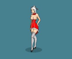 breasts lian_(paladins) neophite-byte paladins pixel_art