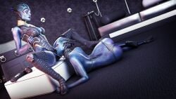 2girls 3d 3d_(artwork) asari asarimaniac bondage incest leash lesbian_sex mass_effect morinth mother_and_daughter samara yuri