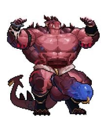 abs anthro balls barazoku big_balls big_muscles big_pecs big_penis digital_media_(artwork) dragon erection flexing flexing_bicep flexing_biceps flexing_both_biceps flexing_muscles genital_piercing genitals hi_res huge_balls huge_cock huge_muscles huge_pecs huge_thighs long_tail male manly multicolored_penis muscular muscular_anthro muscular_arms muscular_legs muscular_male muscular_thighs mythological_creature mythological_scalie mythology nude nyrex pecs penis penis_piercing piercing pixel_(artwork) prince_albert_piercing red_body reed_sp_626 scalie solo solo_focus spiked_tail spikes spikes_(anatomy) tail thick_arms thick_penis thick_tail thick_thighs two_tone_penis wide_chest