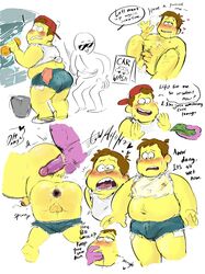 anal anal_penetration anal_sex ass_slap backwards_baseball_cap baseball_cap big_ass big_butt big_city_greens bill_green booty_shorts chubby cum cum_drip cum_leaking cum_on_body cum_on_face disney disney_channel fat fat_ass gay male male_only pants_down penis slapping_butt text wet_clothes