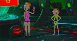 1boy 1girls adult_swim morty_smith orange_hair panties red_hair rick_and_morty screenshot_edit summer_smith without_pants