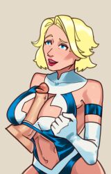 artist_request big_breasts big_penis blonde_hair blue_eyes boob_window boobjob cleavage_cutout fantastic_four large_breasts large_penis marvel marvel_comics paizuri revealing_clothes sue_storm sue_storm_90s_costume