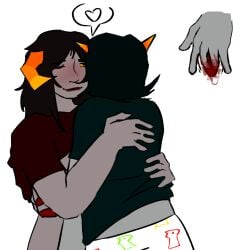 aradia_megido fingering fingering_pussy homestuck homestuck_troll lesbian_sex red terezi_pyrope yuri yuri