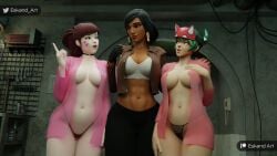 1futa 2girls 3d activision asian asian_female big_breasts blizzard_entertainment breasts bust busty chest curvaceous curvy curvy_figure d.va dark-skinned_futanari dark_skin dickgirl dickgirl/female eskandart fareeha_amari female female_focus futanari hana_song hips hourglass_figure japanese japanese_female kiriko_(overwatch) kiriko_kamori kunoichi large_breasts legs light-skinned_female light_skin mature mature_female ninja offscreen_character offscreen_female overwatch overwatch_2 pharah slim_waist thick thick_legs thick_thighs thighs voluptuous voluptuous_female voluptuous_futanari waist wide_hips