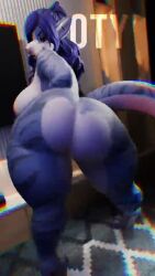 animated big_ass looking_at_viewer music pole shaed_(south_shaed) shaking_ass sound tagme twerking unknown_artist video