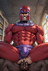 ai_generated anal_sex clothed cum_in_ass dark-skinned_male erik_lehnsherr gay interracial magneto male_only marvel marvel_comics ripped_clothing superherosuckerrr x-men