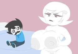 1boy 1boy1girl 1boys 1girl1boy 1girls accurate_art_style blush breasts canon_couple female female_focus galaxicsin heterosexual hips homestuck huge_boobs huge_breasts john_egbert large_areolae large_boobs large_breasts large_thighs male milf nipple nipple_piercing nipple_piercings nipples nude nude_female nudity piercing piercings puffed_cheeks roxy_lalonde short_hair short_hair_female straight thighs