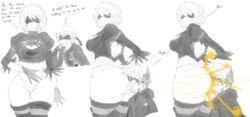 1boy 1girls big_ass disgusted face_in_ass facefart fart fart_cloud fart_fetish fart_torture farting farting_in_face female femdom lazei male nier:_automata wide_hips yorha_2b yorha_9s