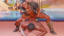 2boys anal animated bare_back brown_skin fortnite fortnite:_battle_royale gay killian_(fortnite) looking_at_viewer male male_only rust_(fortnite) scoutfuntf2 self_upload tagme very_dark_skin video yaoi